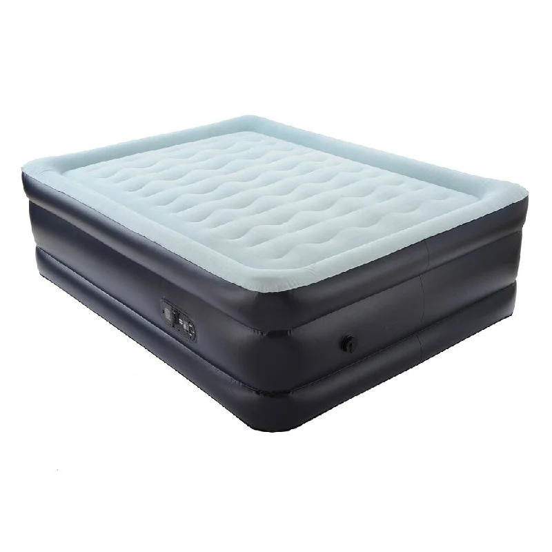 Easy Riser Single Touch 25-inch Full-size Air Bed - Blue