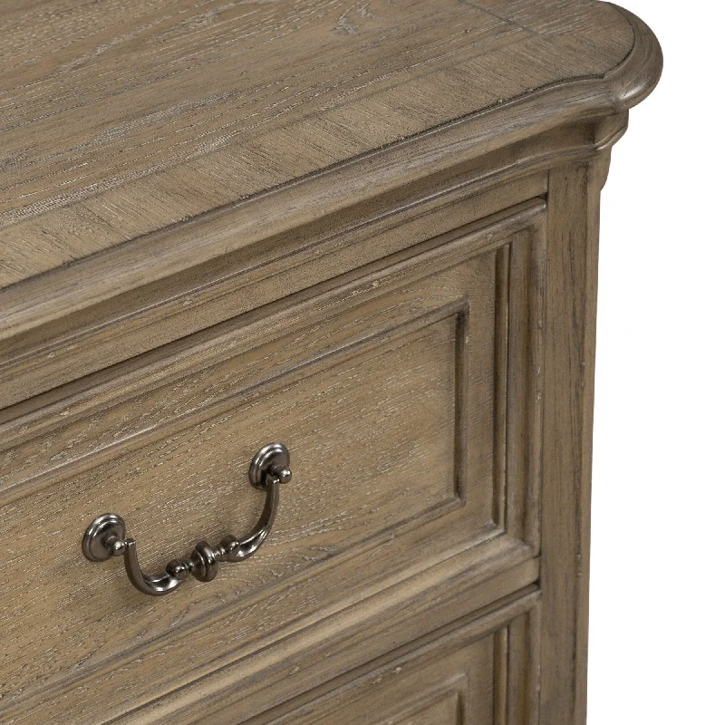 Magnolia Manor 2-Drawer Oak Night Stand for Bedroom - 2 Finish Options