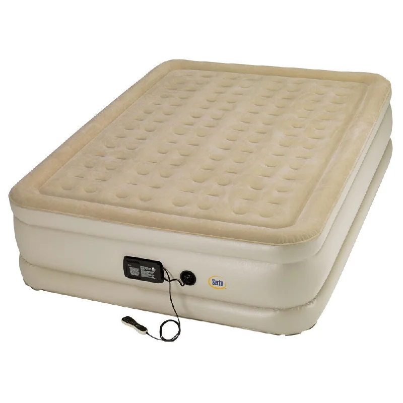 Serta Raised Queen-size Airbed with Luxury Coil Support System