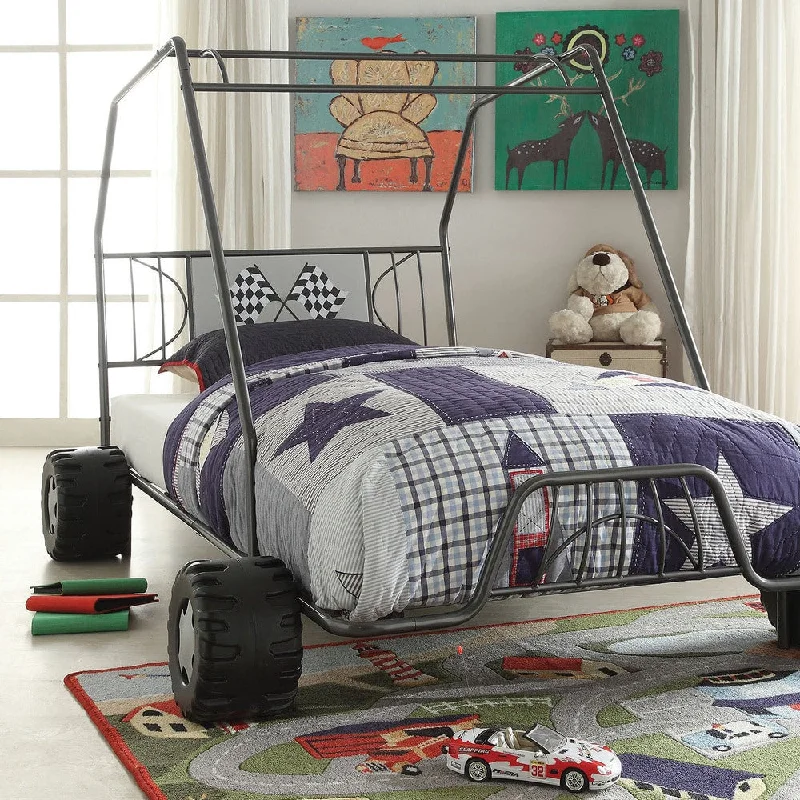 Xander Gunmetal Twin Bed