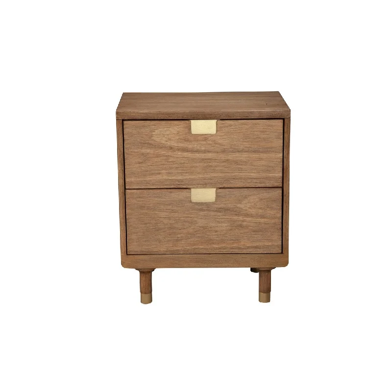 1624APB Sand Classic 2 Drawer Nightstand