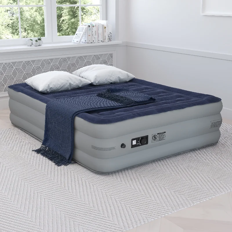 18" Air Mattress - ETL Certified Internal Electric Pump and Carrying Case