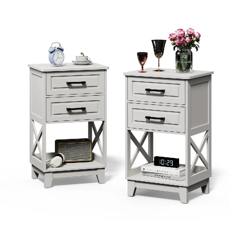 2-Drawer Nightstand (Set of 2)