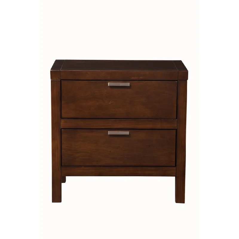 Alpine Furniture Carmel 2-drawer Nightstand