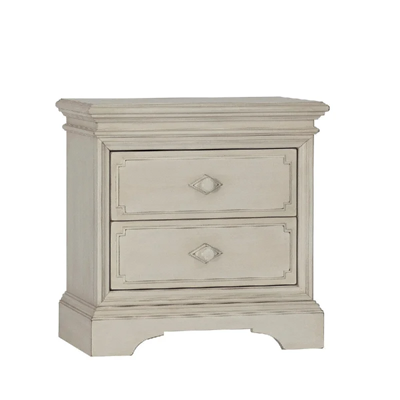 Amherst 2 Drawer Nightstand Antique White