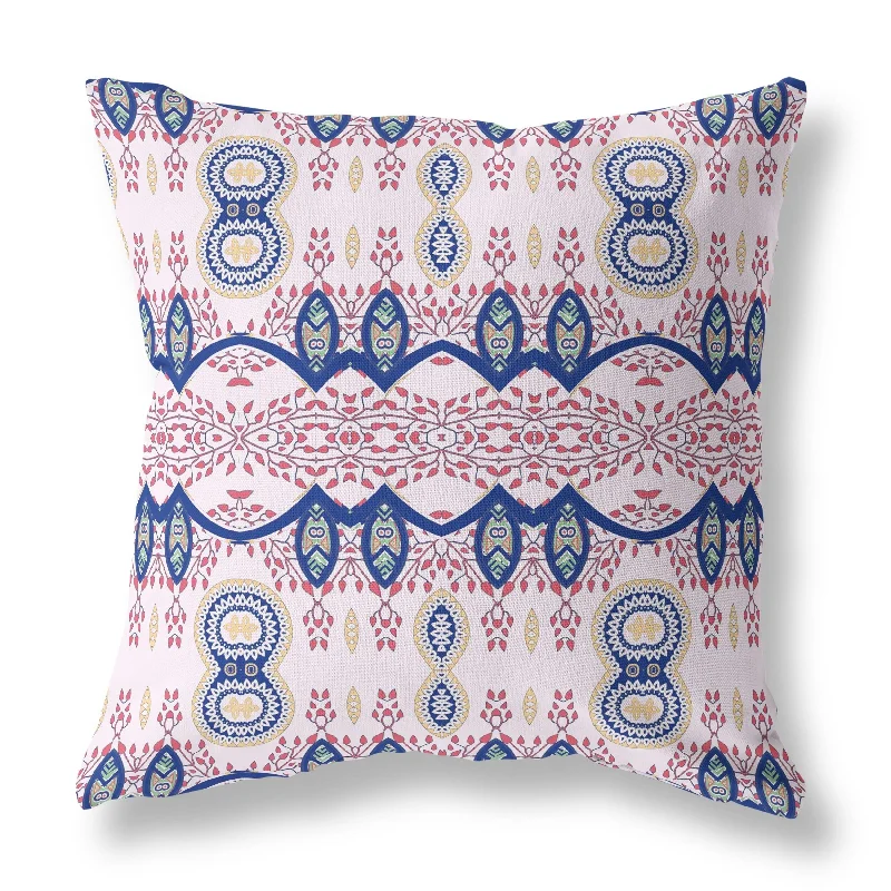 Amrita Sen Sephalina Paisley Leaves Indoor Outdoor Pillow Zip