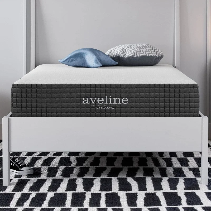 Aveline Memory Foam Bed Mattress Conventional, Twin,Firm, White