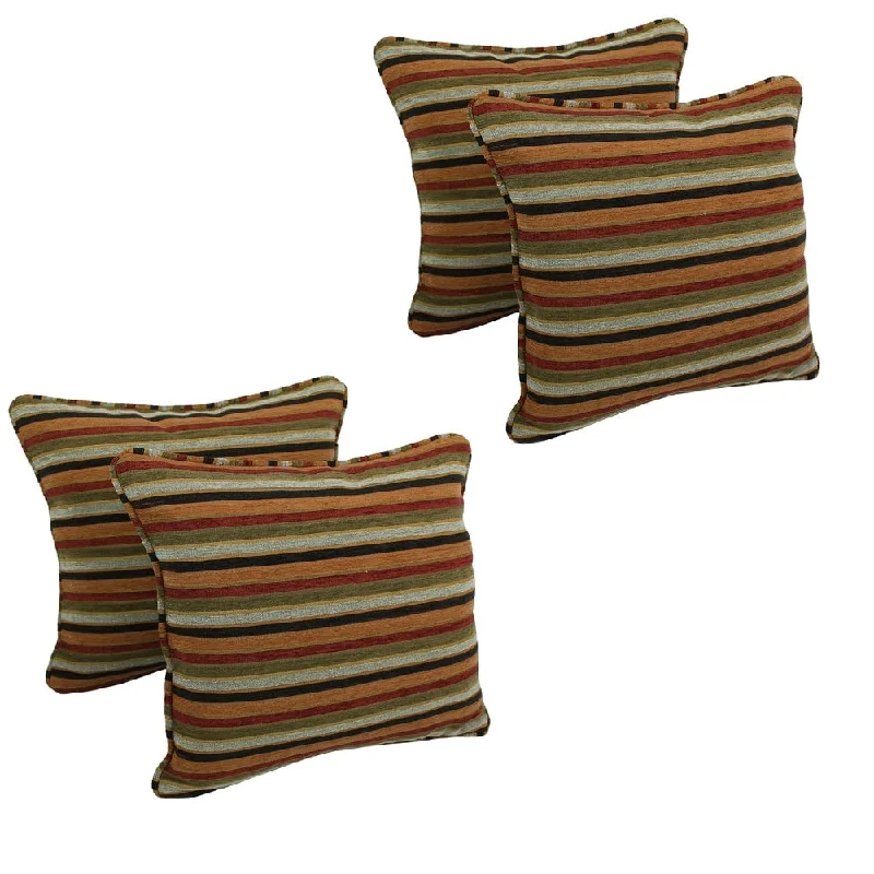 Blazing Needles 18-inch Chenille Throw Pillows (Set of 4)