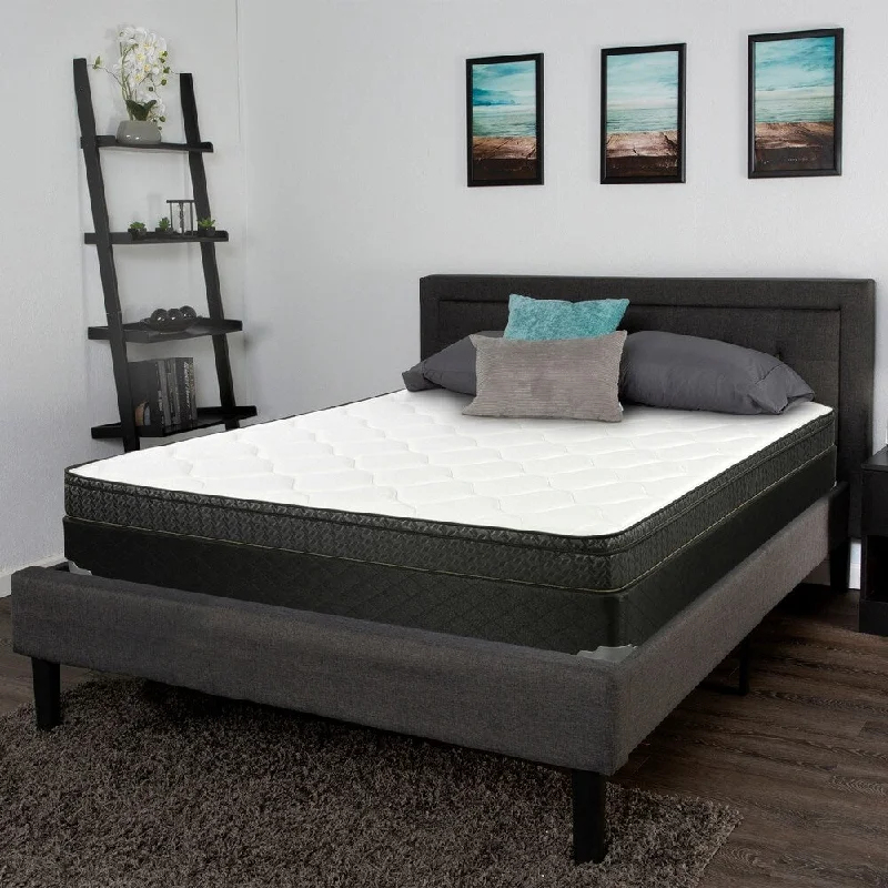 Brenna White and Black 9.25" Queen Mattress