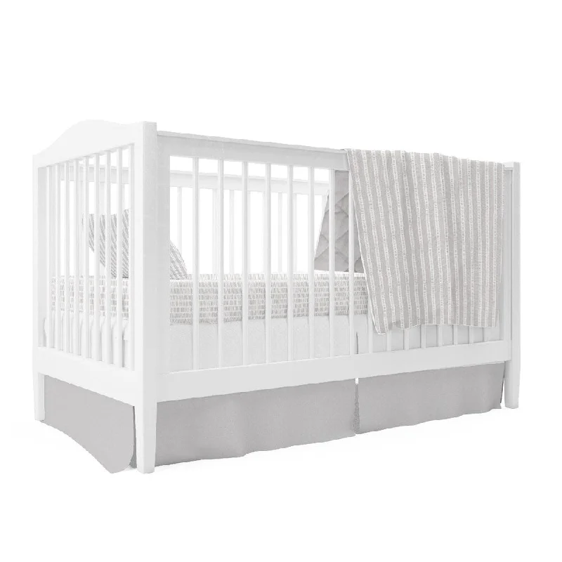 Crib Set 4 pc, Crib Sheet,Quilted Blanket, Skirt & Pillow case Bamboo Combo