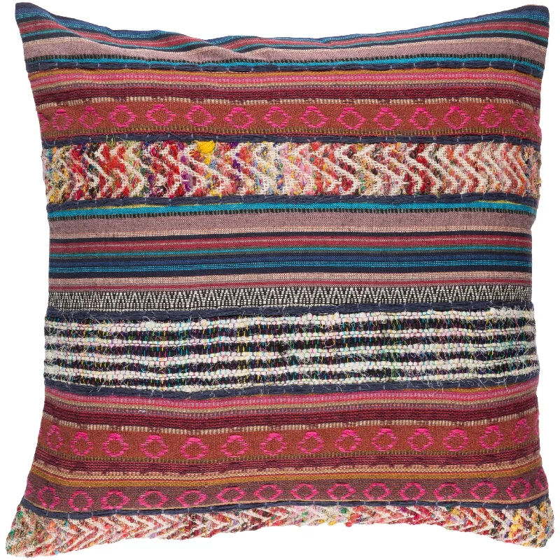 Decorative High 20-inch Poly or Feather Down Filled Pillow