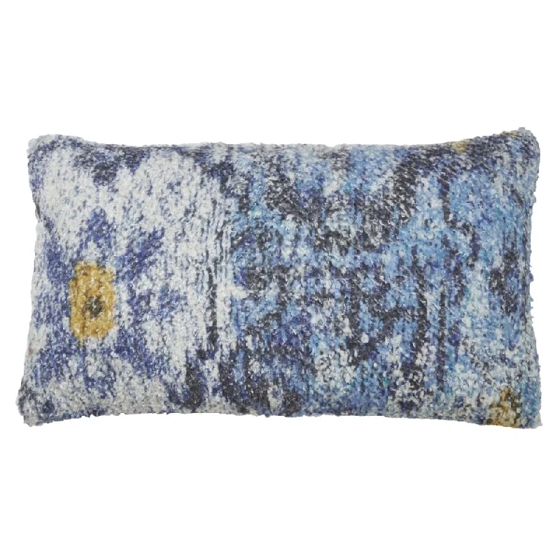 Distressed Rug Design Throw Pillow