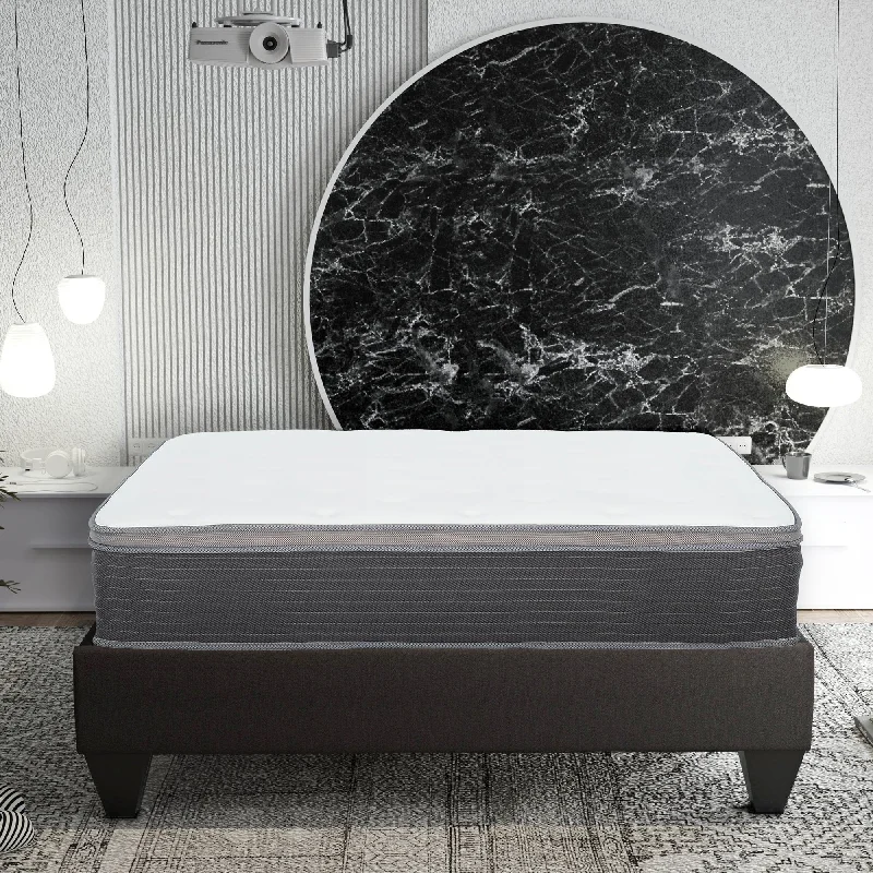 Equilibria 12 in. Medium Memory Foam & Pocket Spring Hybrid Euro Top Bed in a Box Mattress