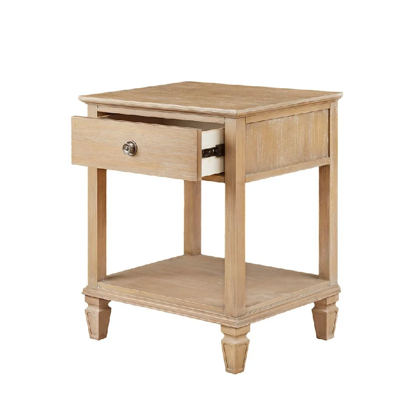 Gracie Mills Bolton French inspired Nightstand with Open Storage