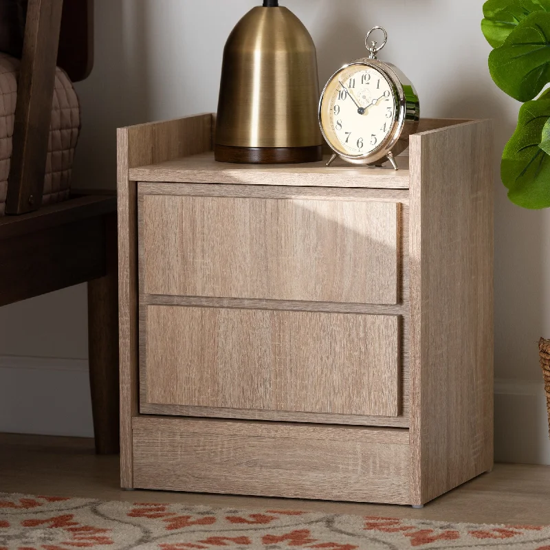 Hale Modern and Contemporary Wood 1-Door Nightstand