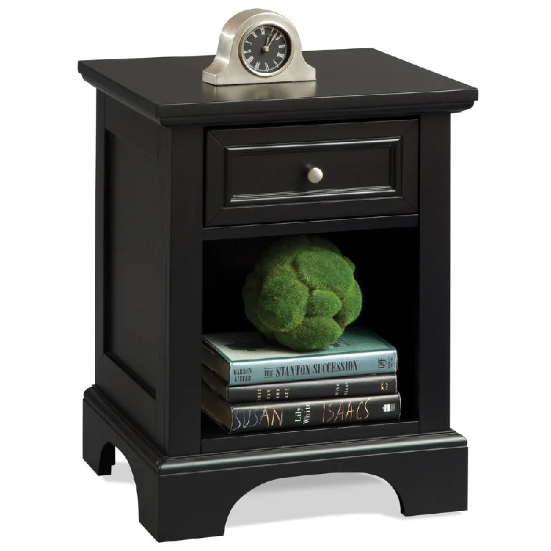 Homestyles Bedford Black Nightstand