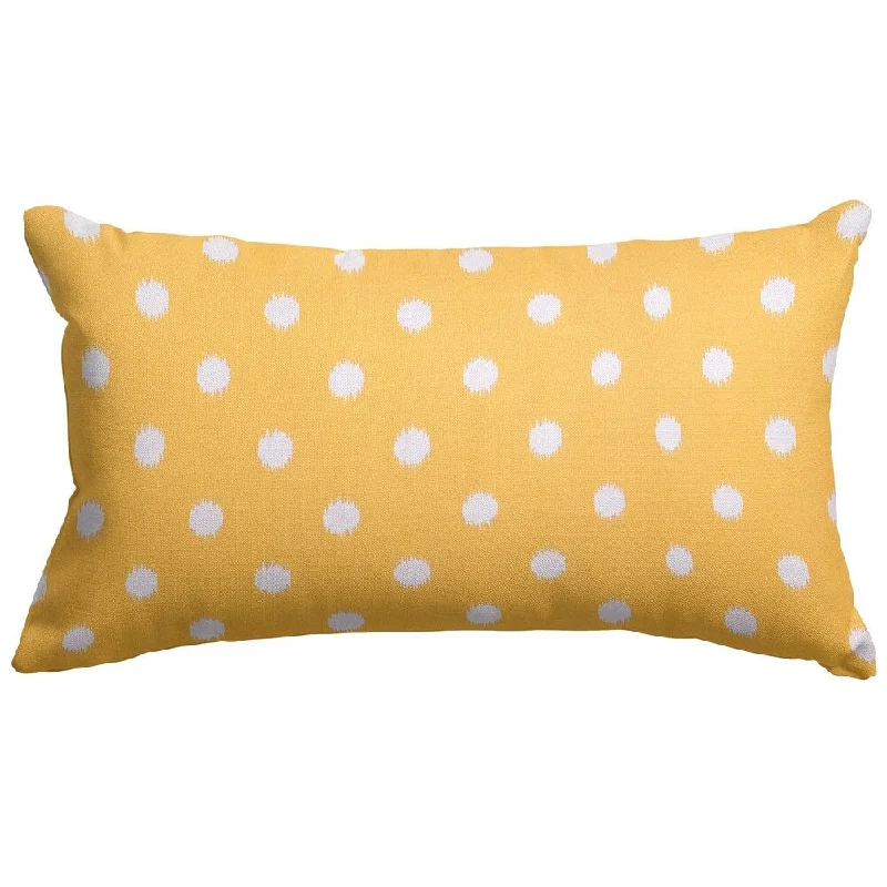 Majestic Home Goods Indoor Outdoor Ikat Dot Small Decorative Throw Pillow 20 X 12