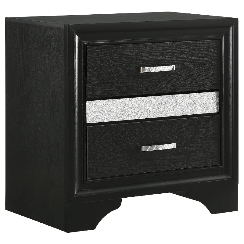 Miranda Contemporary 2-drawer Nightstand White