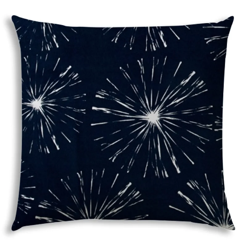 Navy firework pillow