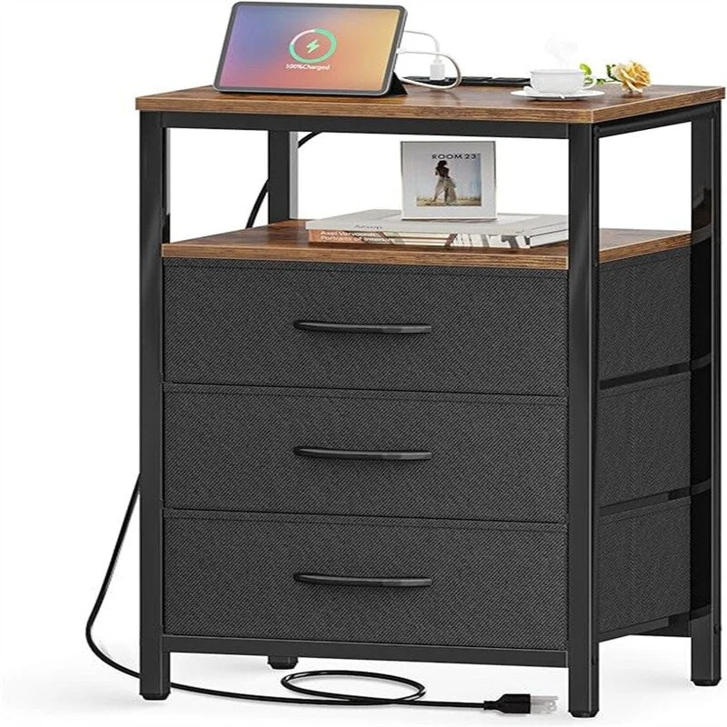 Nightstand with Charging Station