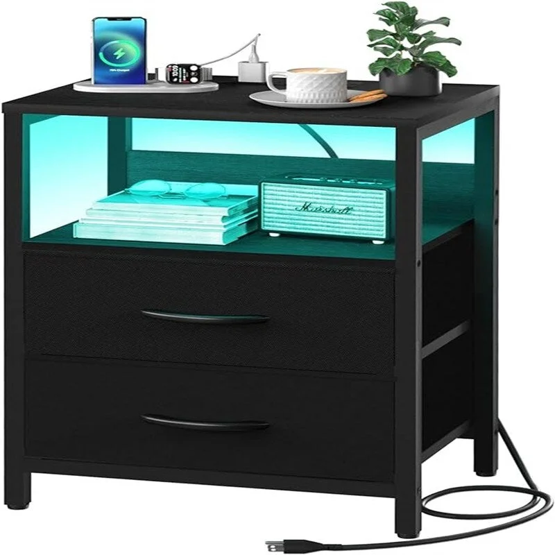 Nightstand with Charging Station