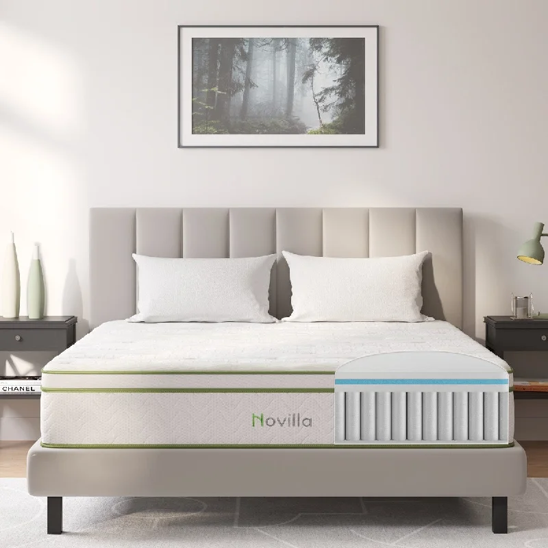 Novilla 12-inch Cool Gel Memory Foam Hybrid Mattress