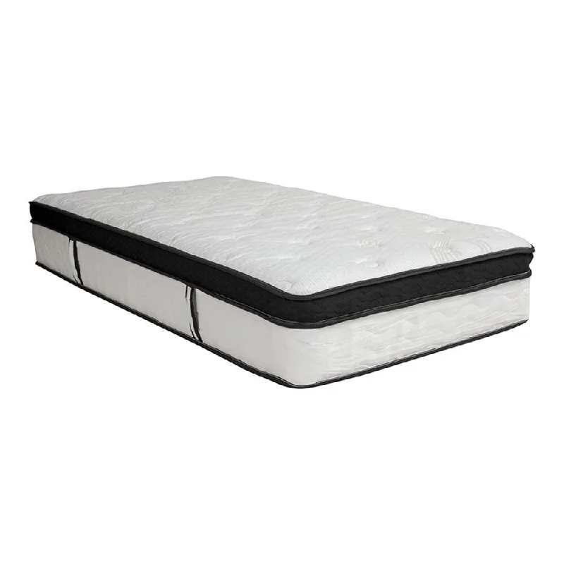 Offex Comfortable Sleep 12" Memory Foam and Pocket Spring Mattress, Twin in a Box