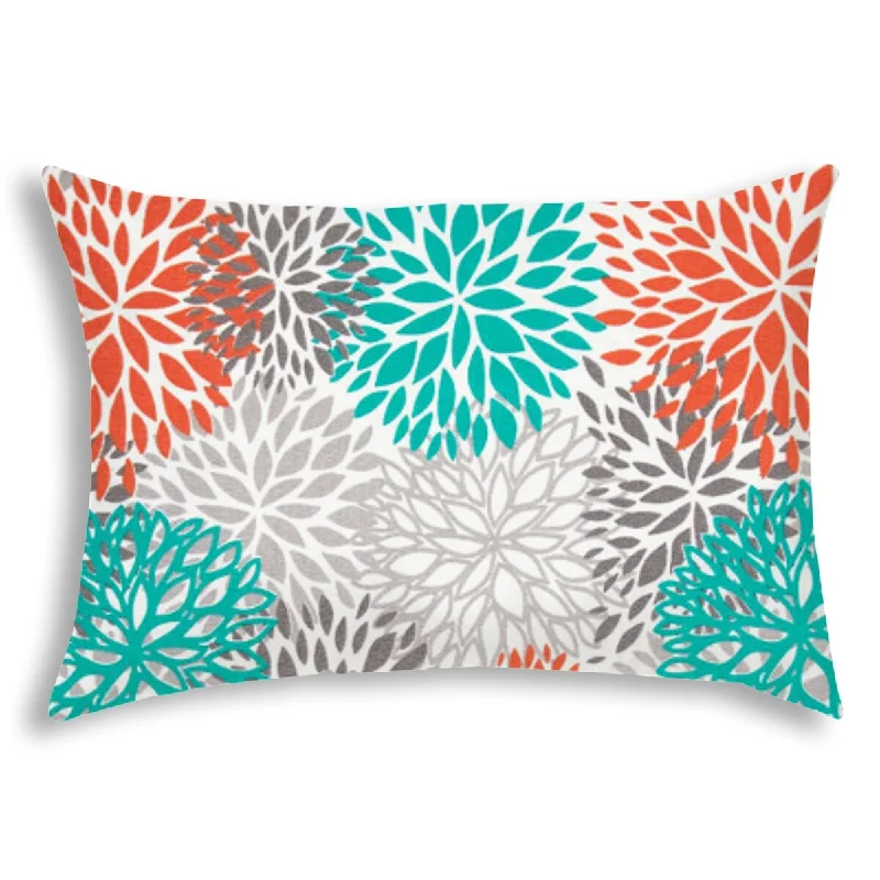 Orange Indoor/Outdoor Pillow - Sewn Closure - Multicolor