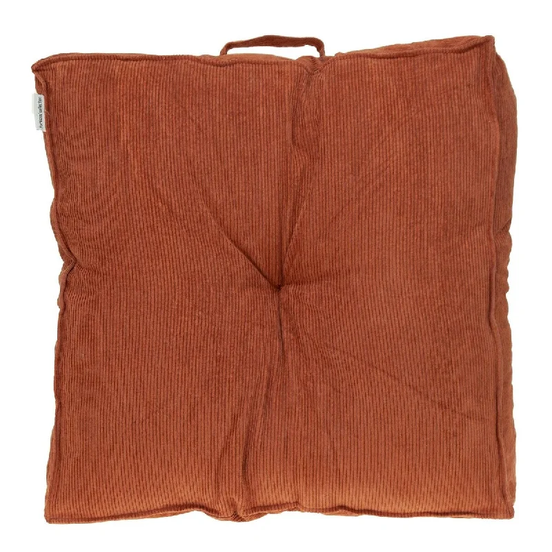 Parkland Collection Alena Transitional Burnt Orange Floor Pillow