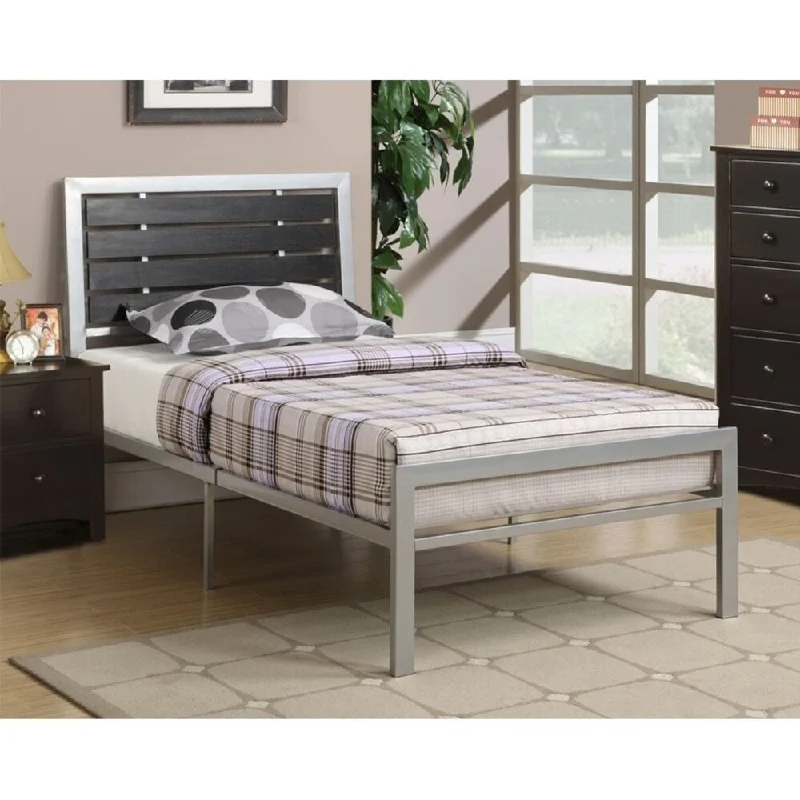 Poundex Platform Metal Frame Twin Bed