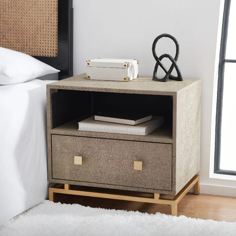 SAFAVIEH Nabihah 1-Shelf 1-Drawer Accent Table Nightstand