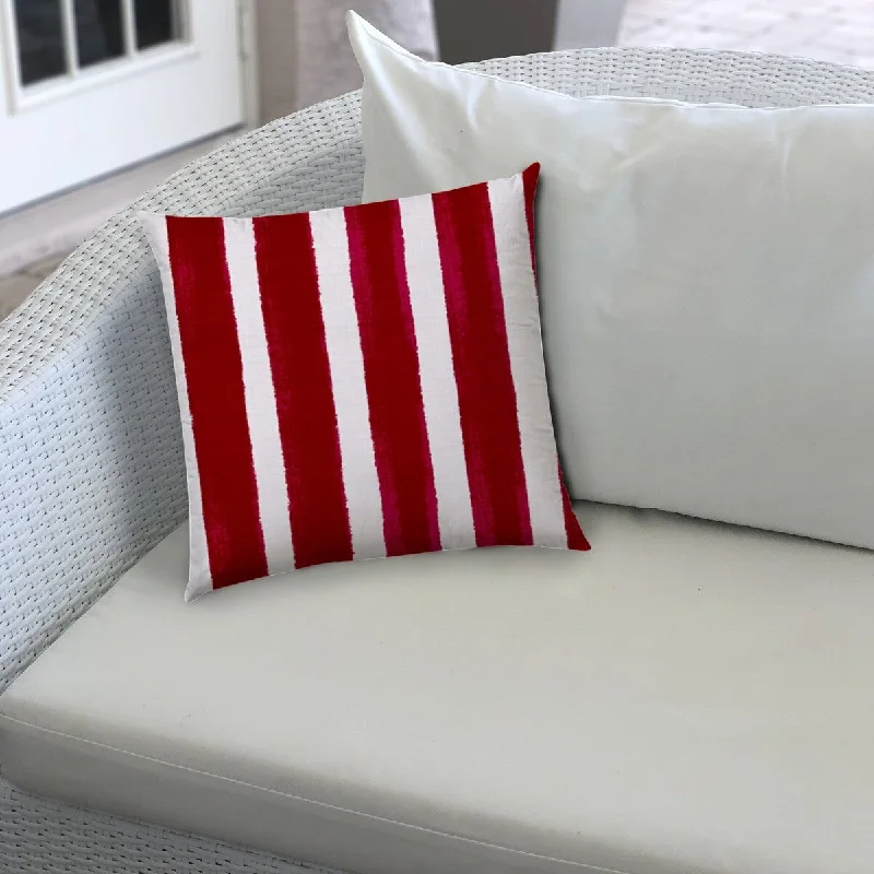 Screen Printed Stripes Pattern Pillow