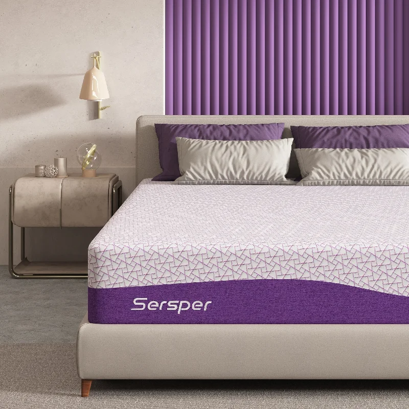 Sersper 10-inch Gel-Infused Memory Foam Mattress,Suitable for Adjustable bed