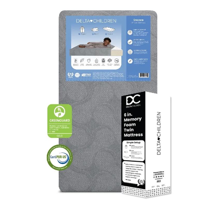 Snooze 6in Twin Mattress by Delta Children