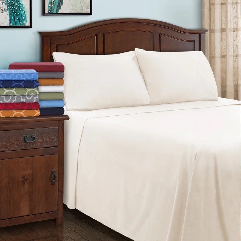 Superior All Season Brushed Flannel Trellis Pillowcase Set (Set of 2)