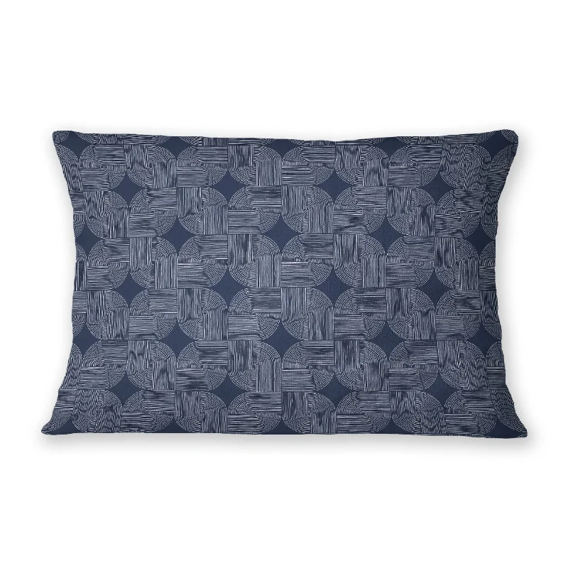 WILLIS NAVY Lumbar Pillow By Kavka Designs