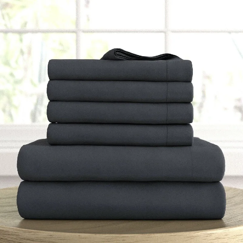 6Pcs Ultra-Soft Hypoallergenic Sheet Set Twin