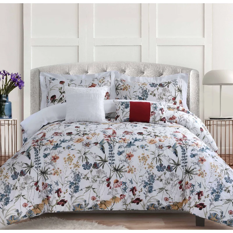 Amalfi 5-piece 300 Thread Count Cotton Oversized Comforter Set