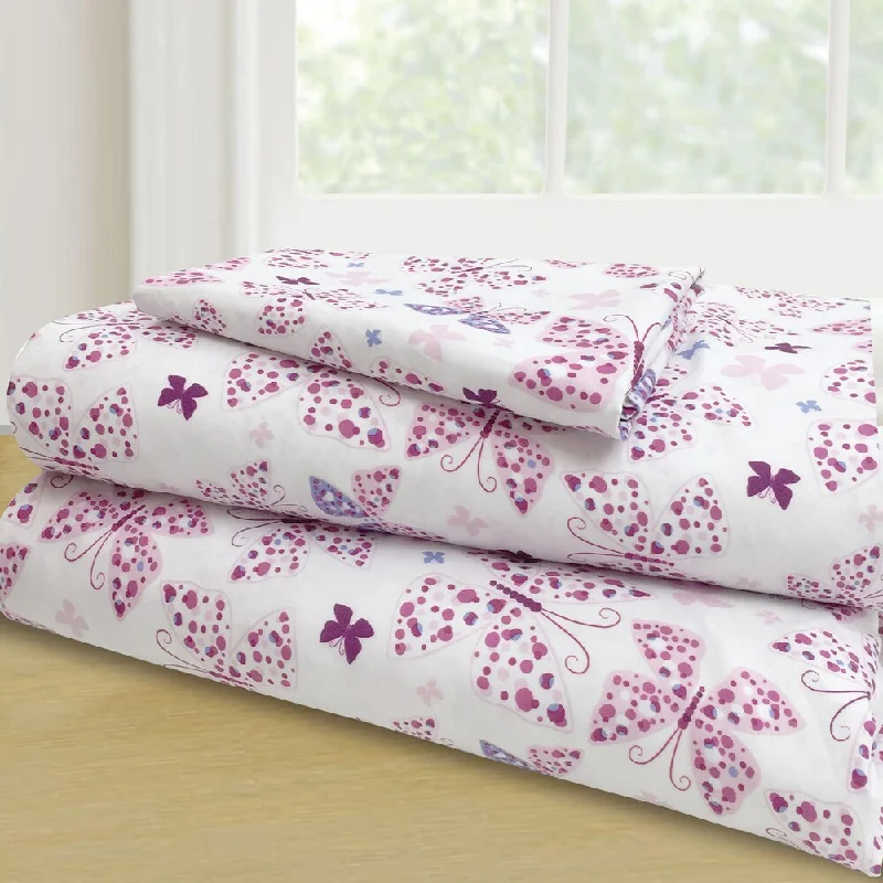 Butterflies Twin Sheet Set