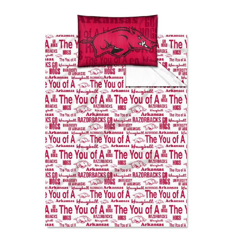 COL 820 Arkansas 'Anthem' Twin-size Sheet Set