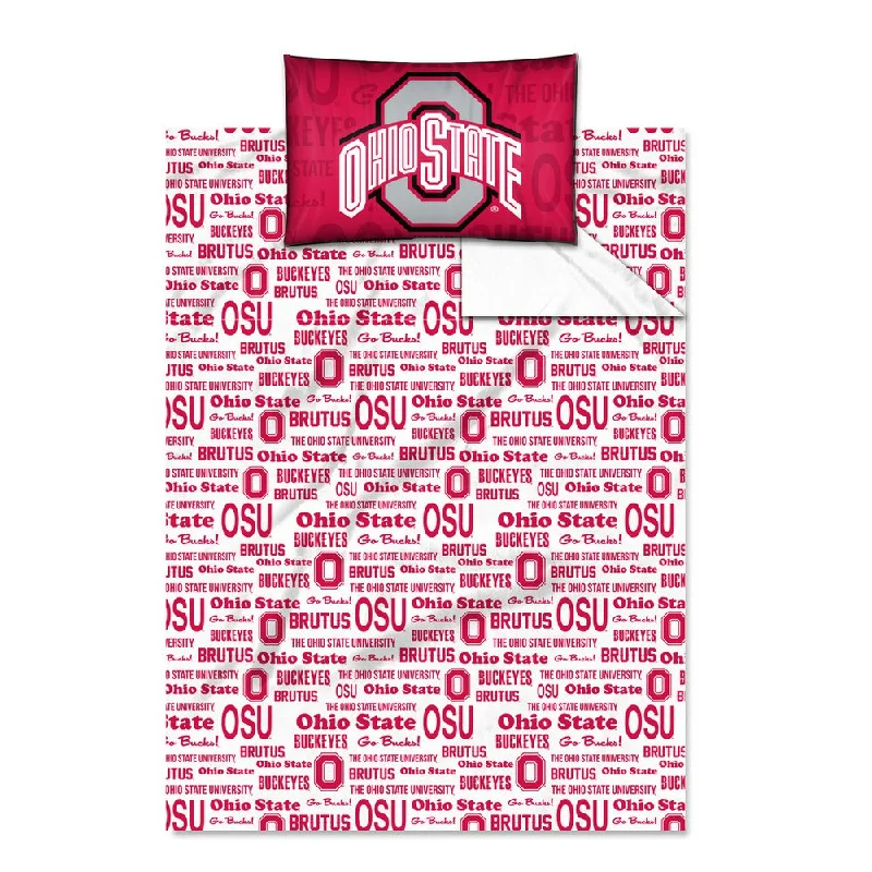 COL 820 Ohio State 'Anthem' Twin-size Sheet Set