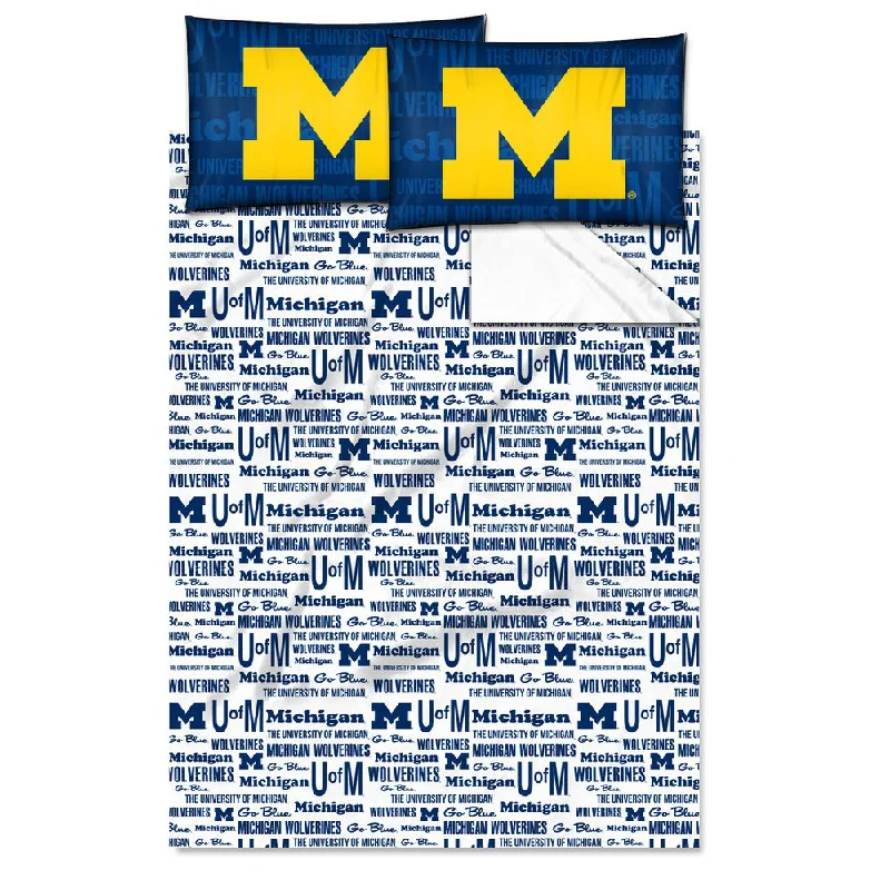 COL 821 Michigan 'Anthem' Full-size Sheet Set