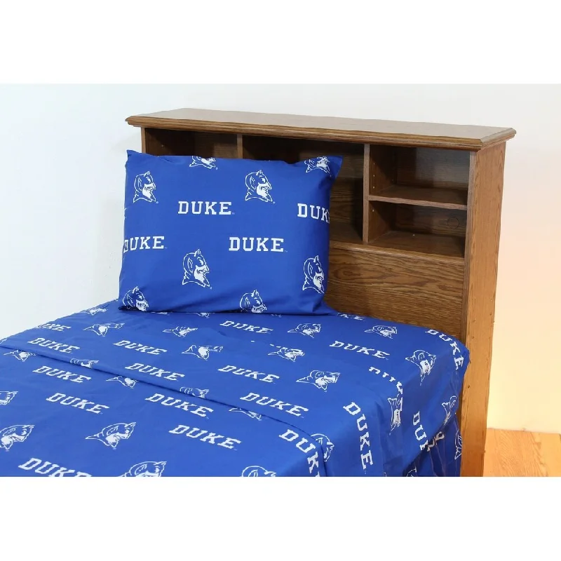 Duke Blue Devils 100% Cotton Sheet Set