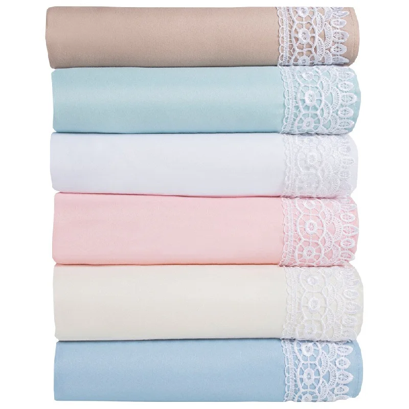 Elegant Lace Microfiber Sheet Sets