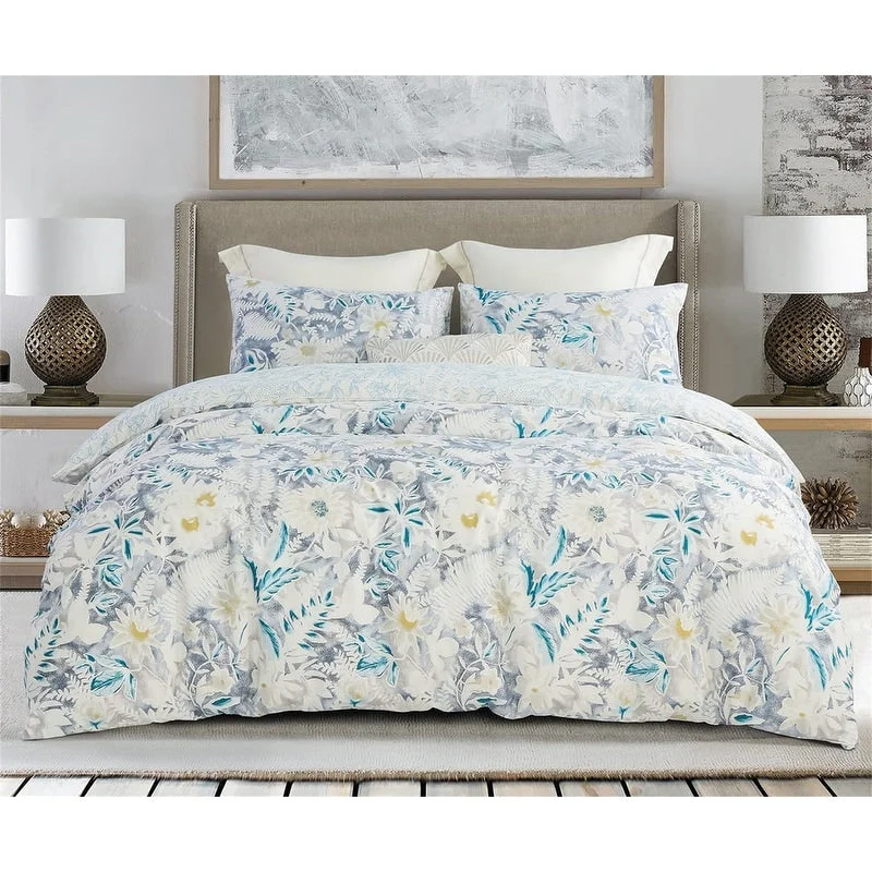 Flowers Pattern Printed Reversible Duvet Cover Sets