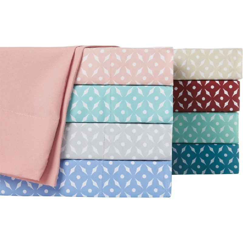 Home Dynamix Chelsea Loft Collection Hotel Diamond Pattern Sheet Set (6 or 4 piece set)