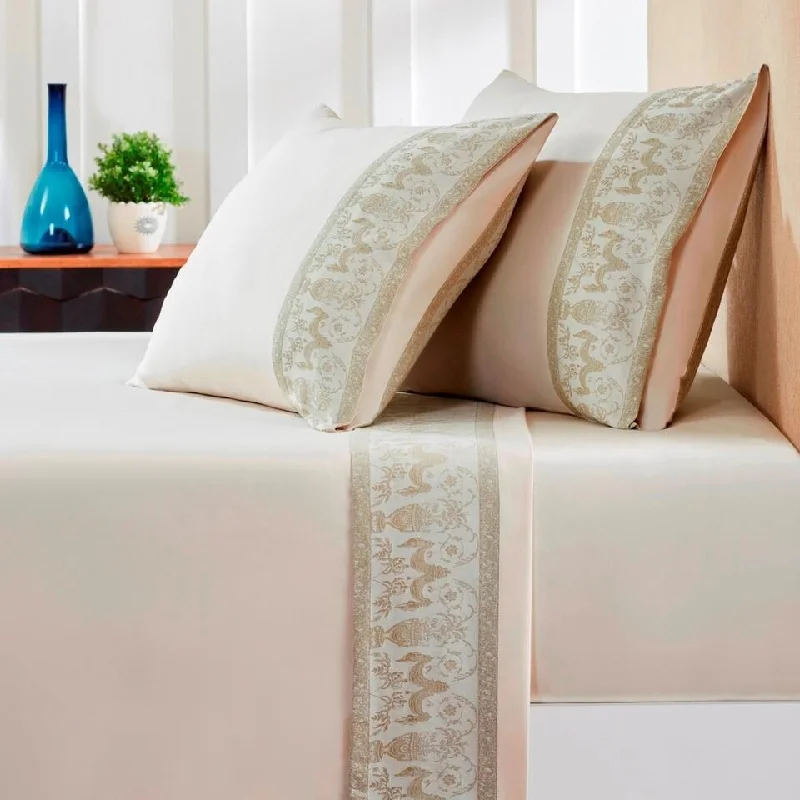 Jacquard Sheet Set King Sandstone