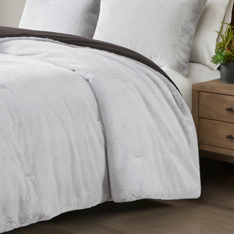 Madison Park Everett Faux Fur to Mink Down Alternative Comforter Set