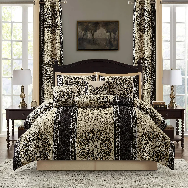 Nanshing Prince 9 Piece Elegant Medallion Comforter Set