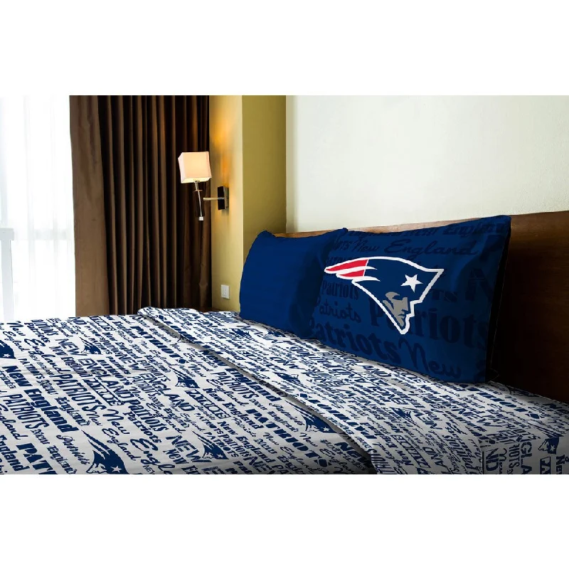 NFL 820 Patriots Anthem Twin Sheet Set